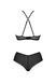 Комплект Passion KERRIA BIKINI black, XXL/XXXL, бралетт и трусики-бикини