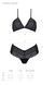 Комплект Passion KERRIA BIKINI black, XXL/XXXL, бралетт и трусики-бикини