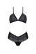 Комплект Passion KERRIA BIKINI black, XXL/XXXL, бралетт и трусики-бикини
