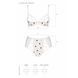 Эротический комплект с рисунком Passion LOVELIA BIKINI S/M, white