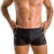 Мужские кожаные боксеры с заклепками Passion 048 SHORT DAVID XXL/XXXL Black