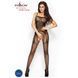 Бодистокинг Passion BS006 black, комбинезон, имитация чулок и пояса S/M/L