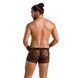 Мужские прозрачные боксеры Passion 032 SHORT JAMES L/XL Black, сетка
