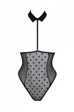 Еротичне боді Passion TRISHA BODY, S/M, black, з відкритими чашками