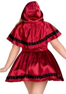 Эротический костюм Красной шапочки Leg Avenue Gothic Red Riding Hood 3X&ndash;4X, платье, накидка