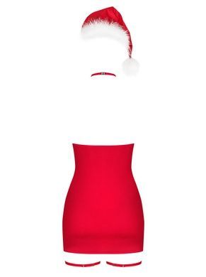 Пеньюар Obsessive Kissmas chemise red 2XL/3XL