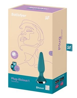 Анальна вібропробка Satisfyer Plug-ilicious 1 Petrol SO5441 фото