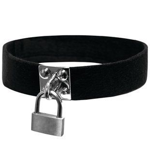 Чокер із замочком Sex And Mischief &ndash; Lock & Key Collar, поліестер, на липучці