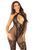 Бодістокінг Leg Avenue Seamless Net and Lace Lingerie Jumpsuit One Size, Black