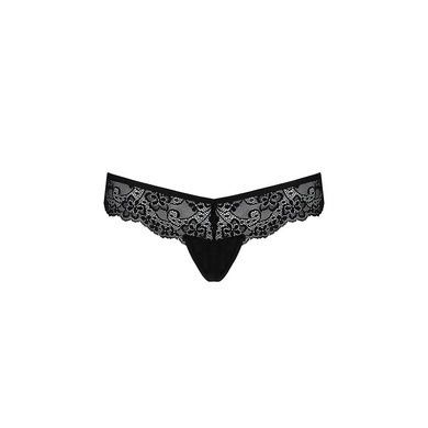 Кружевные женские трусики-танга Passion NAJA L/XL черные