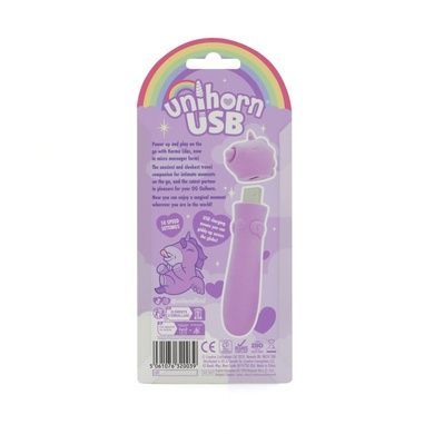 Вібратор-єдиноріжка Unihorn USB Bullet - Karma Lilac, віброкуля, USB-зарядка SX2868 фото