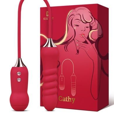 Пульсатор з вакуумним стимулятором KISTOY Cathy Red SO6036 фото