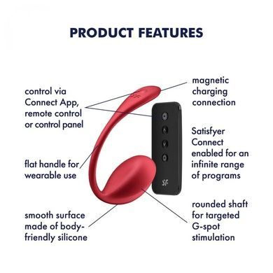 Віброяйце Satisfyer Shiny Petal Connect App SX1220 фото
