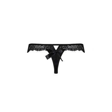 Кружевные женские трусики-танга Passion NAJA L/XL черные