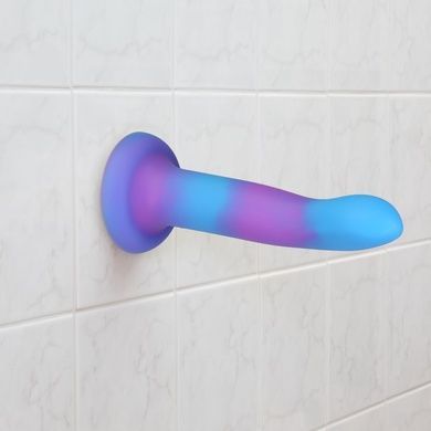 Фалоімітатор що світиться в темряві ADDICTION Rave 8 Dildo Blue Purple SO6851 фото