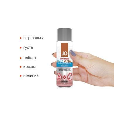 Анальна змазка водна розігріваюча JO ANAL H2O 60мл SO1457 фото