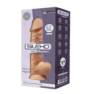 Фалоімітатор з вібрацією SilexD Norman Vibro Flesh size 8,5 SO5016 фото