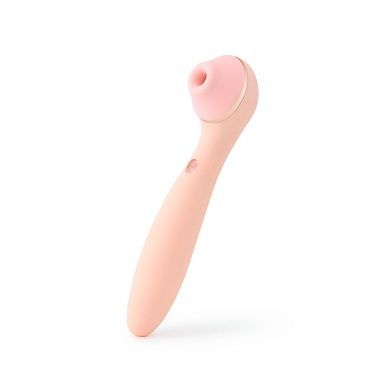 Вакуумний симулятор з вібратором KISSTOY Polly Max Pink SO9558 фото