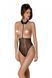 Еротичне боді Passion TRISHA BODY, S/M, black, з відкритими чашками