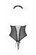 Еротичне боді Passion TRISHA BODY, S/M, black, з відкритими чашками
