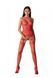Бодістокінг з безліччю бретелей Passion BS095 One Size, red, імітація пояса та панчіх, з доступом