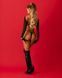 Прикраса на тіло Obsessive Lustique Black harness bra S/M/L