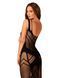 Эротическое прозрачное платье миди из стрейча Obsessive S/M/L черное