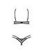 Комплект Obsessive Euridia 2-pcs crotchless set M/L
