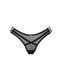 Прозрачные эротические женские трусики Obsessive Roxelia thong XL/2XL черные