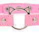 Чокер Master Series Kinky Kitty Ring Slim Choker - Pink