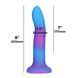 Фалоімітатор що світиться в темряві ADDICTION Rave 8 Dildo Blue Purple SO6851 фото 4