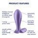 Анальна пробка з вібрацією Satisfyer Intensity Plug Purple SO8626 фото 6