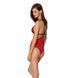 Напівпрозоре боді з мереживом Passion PEONIA BODY XXL/XXXL red