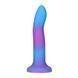 Фалоімітатор що світиться в темряві ADDICTION Rave 8 Dildo Blue Purple SO6851 фото 1