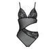 Боди с ажурным лифом Passion CHRISTA BODY S/M, black