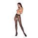 Колготки с открытым доступом, контрастная линия Passion TIOPEN 010 1/2 (20 den), black