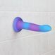 Фалоімітатор що світиться в темряві ADDICTION Rave 8 Dildo Blue Purple SO6851 фото 6