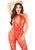 Бодистокинг Leg Avenue Seamless Net and Lace Lingerie Jumpsuit One Size, Red