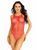 Боді-сітка Leg Avenue Net snap crotch tank bodysuit Red, One Size