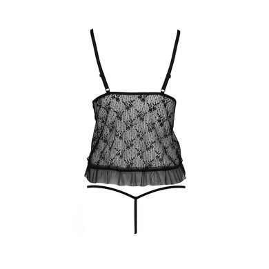 Боди монокини с открытой грудью Passion JUSTINA BODY S/M, black