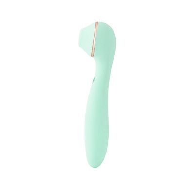 Вакуумний симулятор з вібратором KISSTOY Polly Max Cyan SO9559 фото