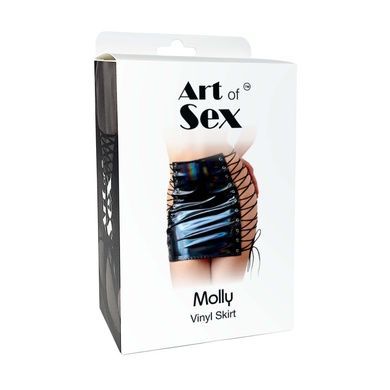 Лакована спідниця на шнурівці Art of Sex - Molly, колір червоний, XS-M