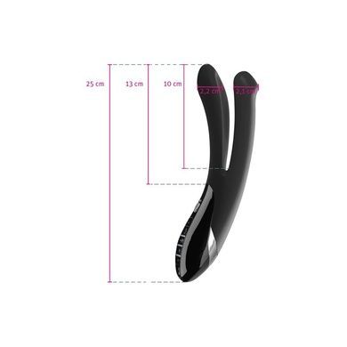 Вібратор подвійний з електростимуляцією Mystim Tingling Aparte eStim Black SO2989 фото