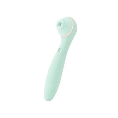 Вакуумний симулятор з вібратором KISSTOY Polly Max Cyan SO9559 фото