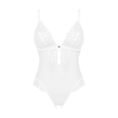 Еротичне напівпрозоре боді Obsessive Heavenlly crotchless teddy XL/2XL, з доступом