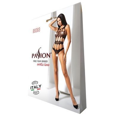 Сексуальный боди с вырезами Passion BS083 black One size