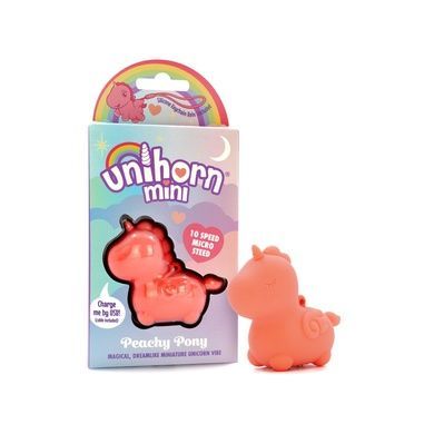 Вібратор-єдиноріжка Unihorn Mini - Peachy Pony, брелок з вібрацією SX2869 фото