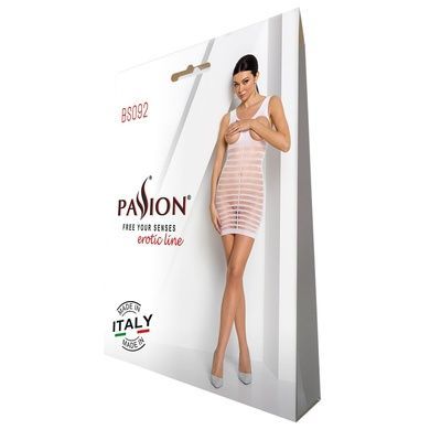 Бодістокінг-сукня з відкритими грудями Passion BS092 white One size