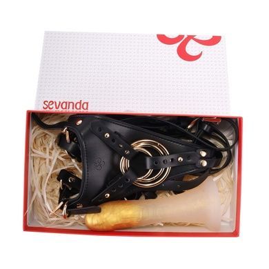 Страпон LOCKINK SEVANDA Golden Dildo SX0874 фото