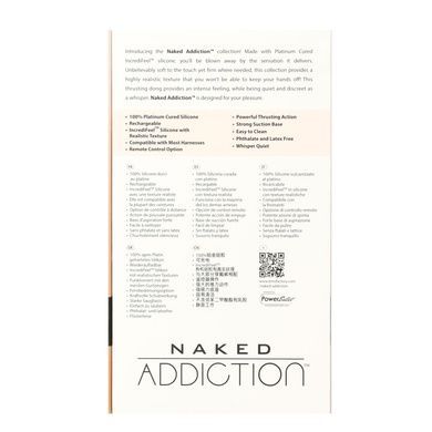 Фаллоимитатор-пульсатор Naked Addiction 6.5 Thrusting Dong With Remote SO7756 фото